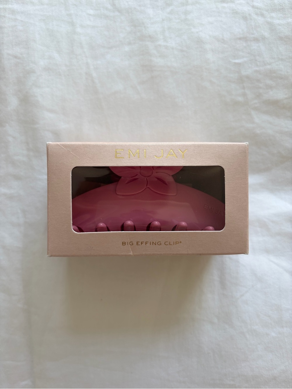 Emi Jay Pink Big Effing Clip in Lychee Hibiscus